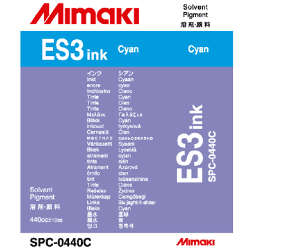 Mimaki Eco-Solvent Ink ES3 Cyan 440cc