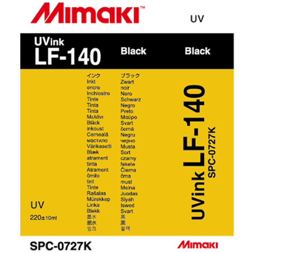 Mimaki UV Ink LF-140 Black 220cc