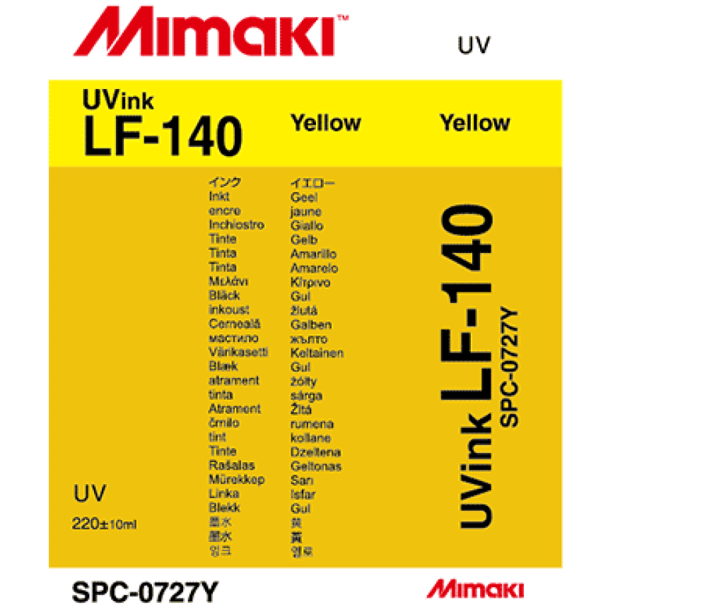 Mimaki UV Ink LF-140 Yellow 220cc