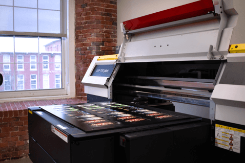 Mimaki UJF-3042FX Series Tabletop Flatbed Printer On Display