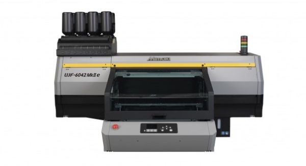 Mimaki UJF-6042 MkII e UV-LED flatbed printer with new silver and black colorway